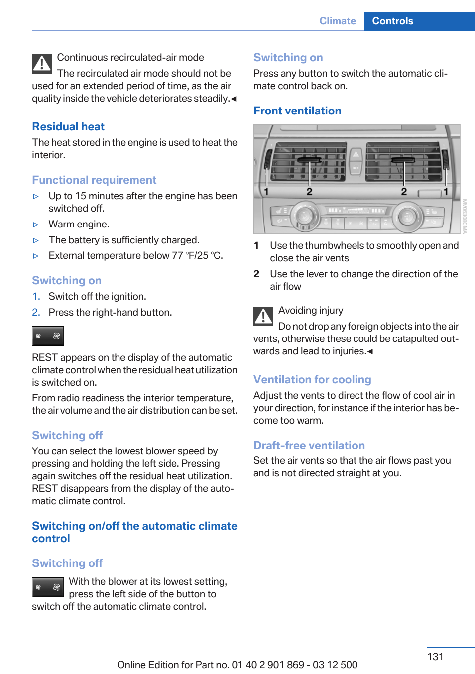 BMW 2013 X5 User Manual | Page 131 / 339