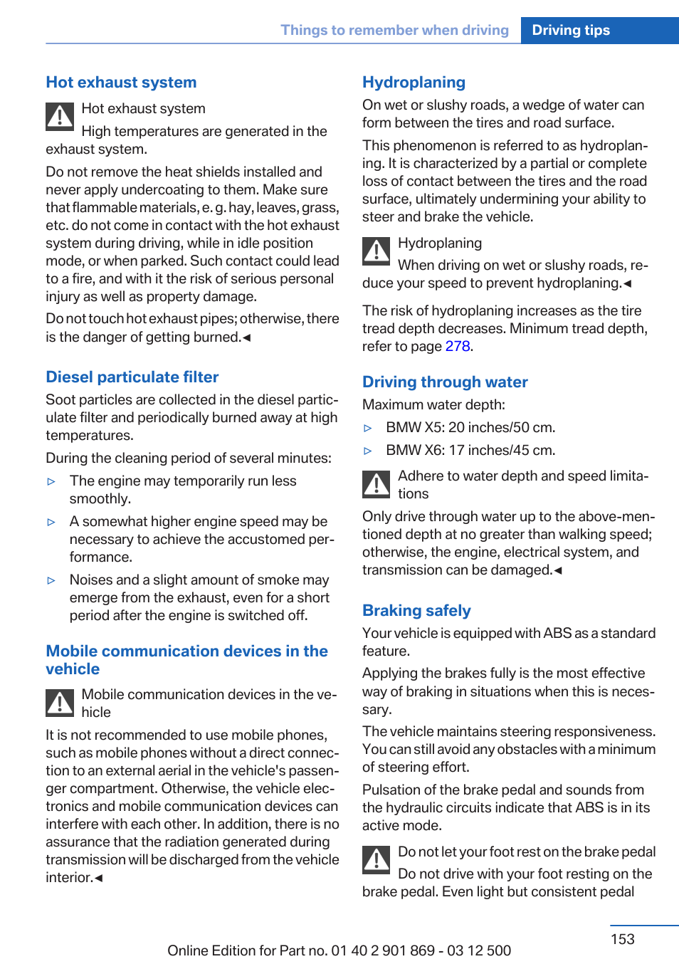 BMW 2013 X5 User Manual | Page 153 / 339