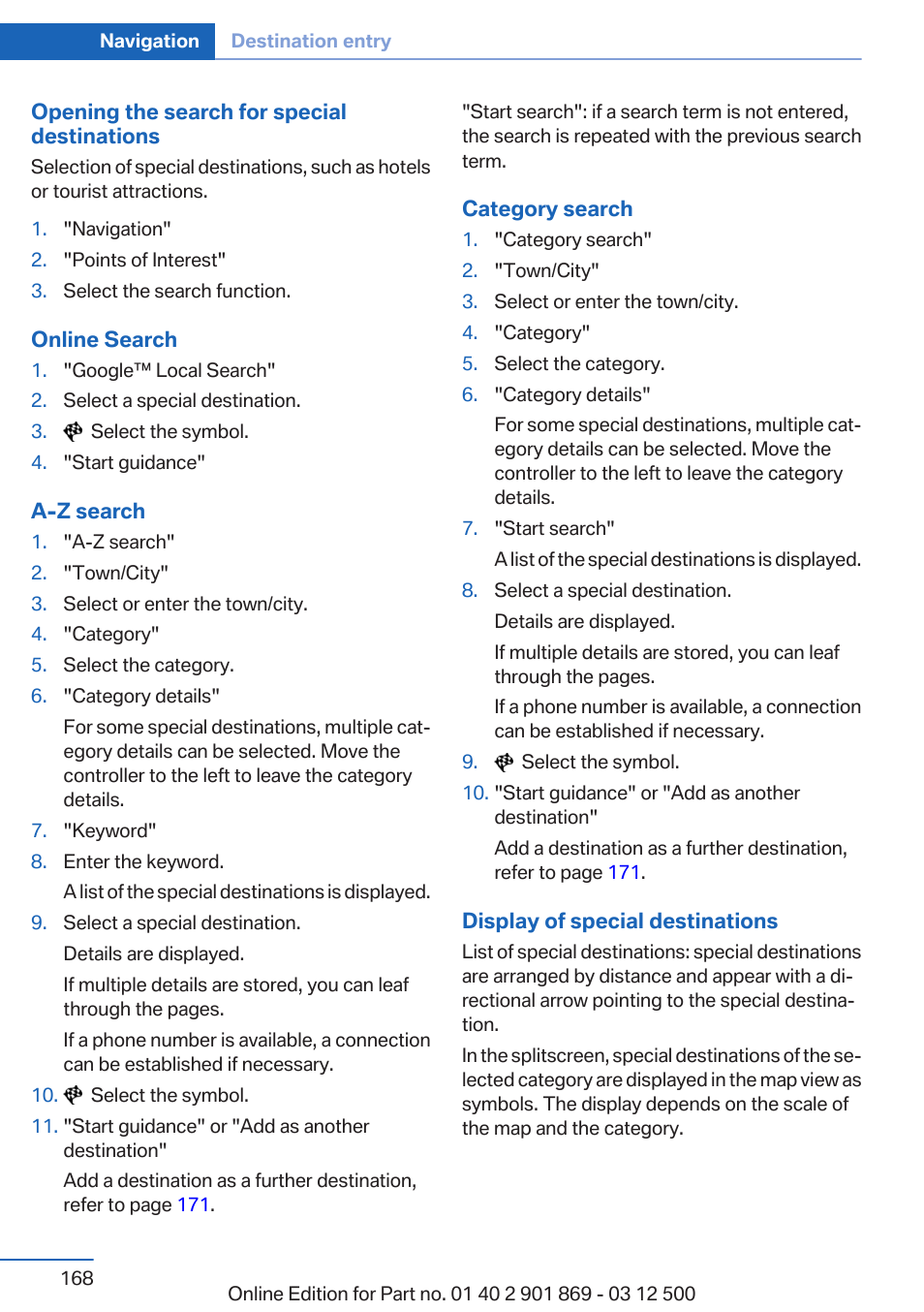 BMW 2013 X5 User Manual | Page 168 / 339