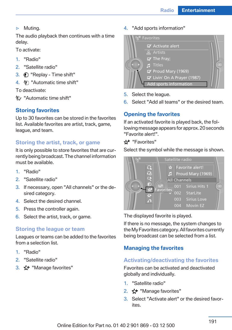 BMW 2013 X5 User Manual | Page 191 / 339