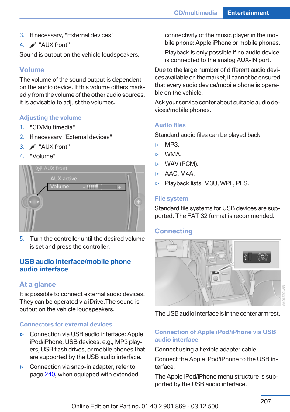 BMW 2013 X5 User Manual | Page 207 / 339