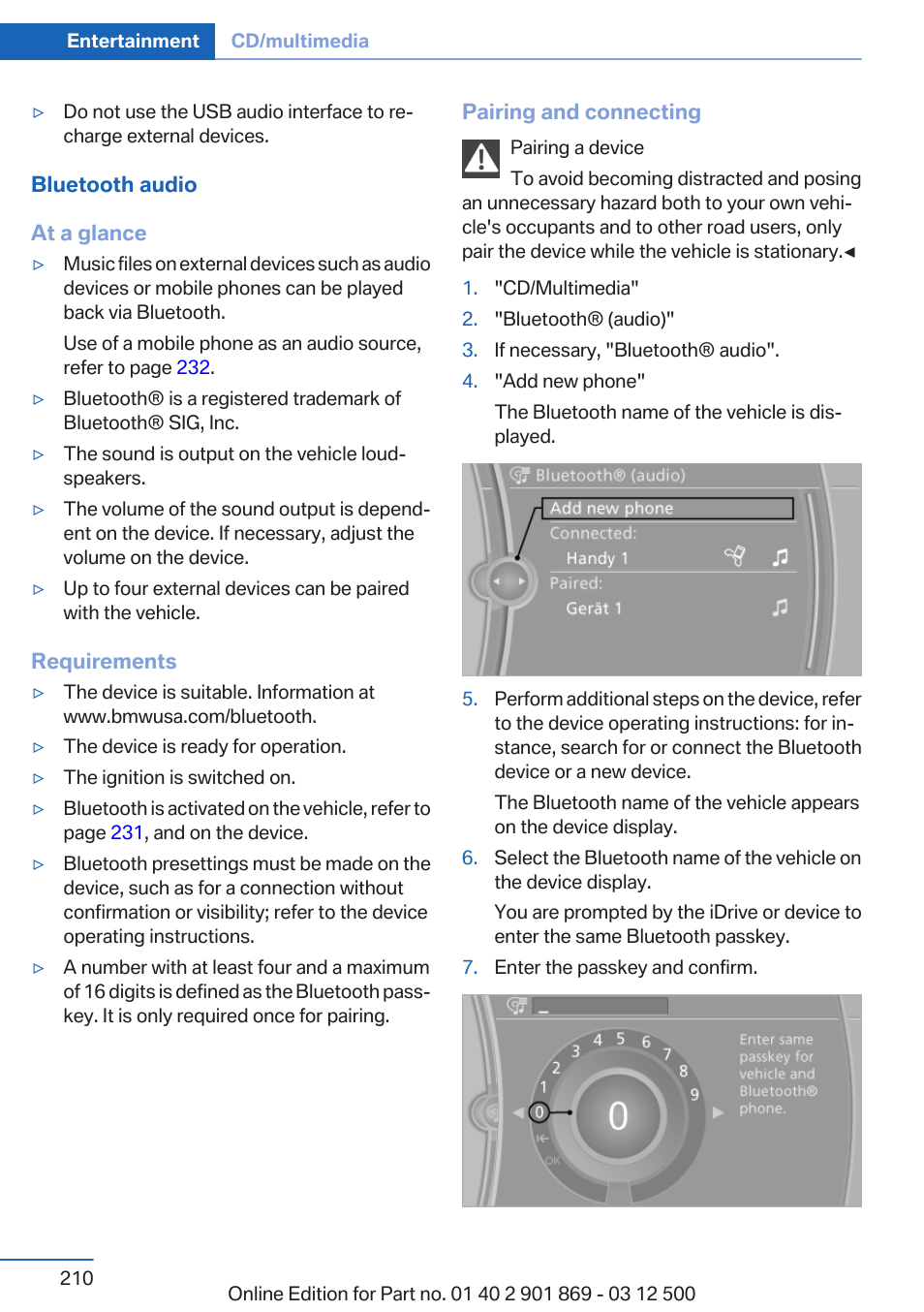 BMW 2013 X5 User Manual | Page 210 / 339