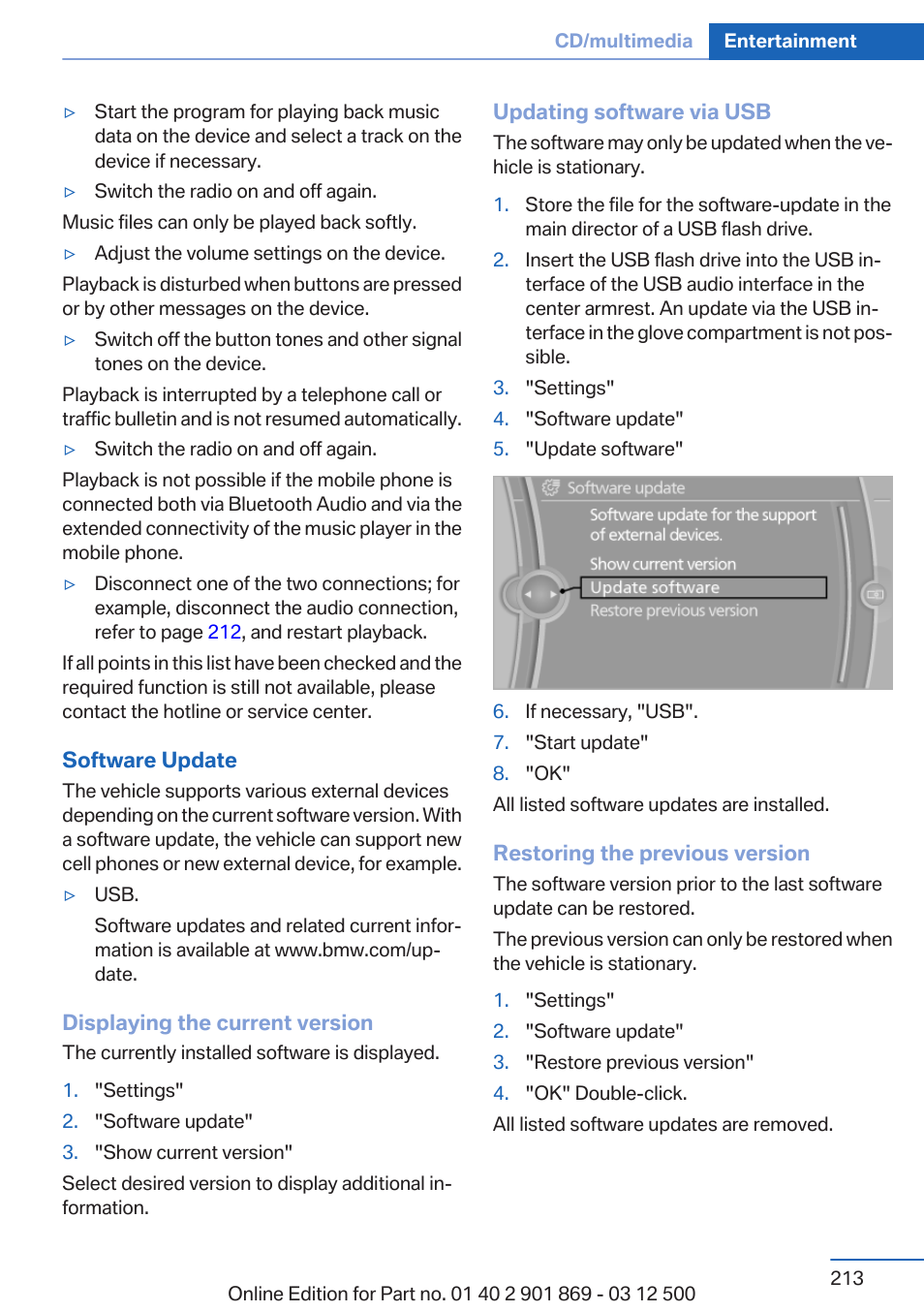 BMW 2013 X5 User Manual | Page 213 / 339