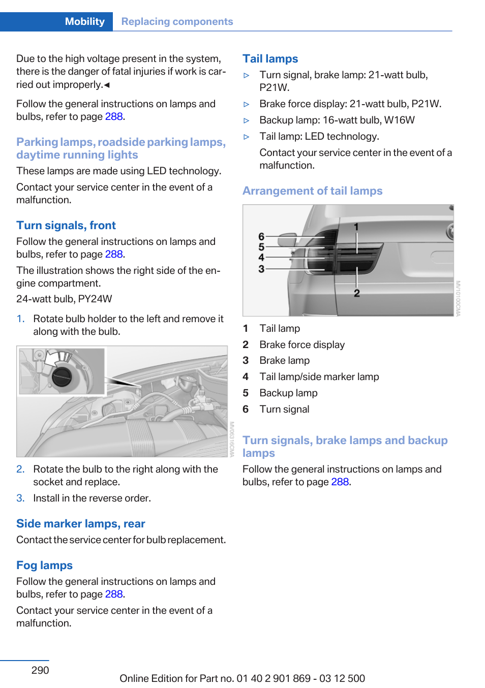 BMW 2013 X5 User Manual | Page 290 / 339