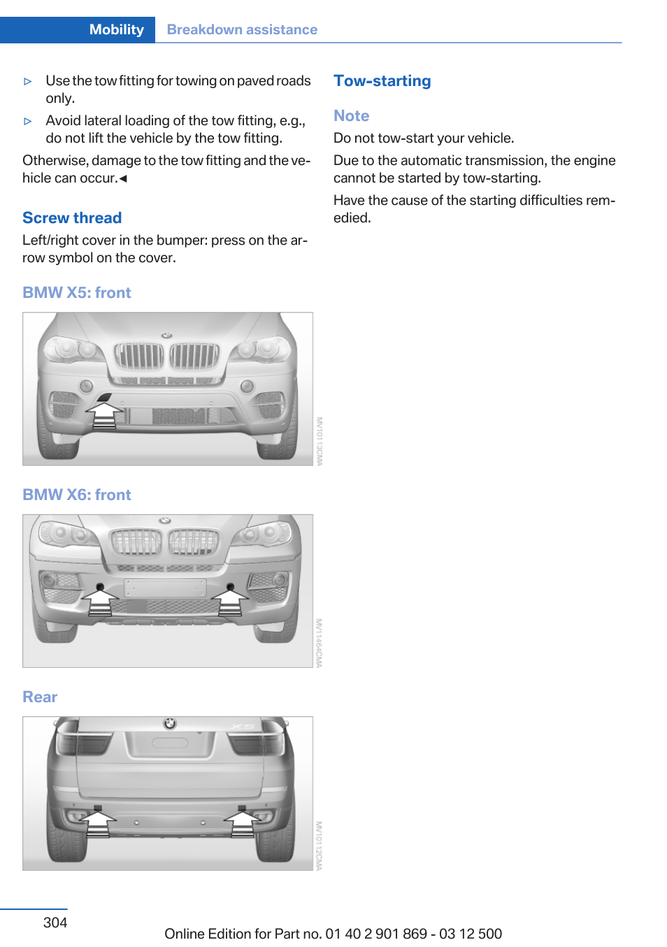 BMW 2013 X5 User Manual | Page 304 / 339