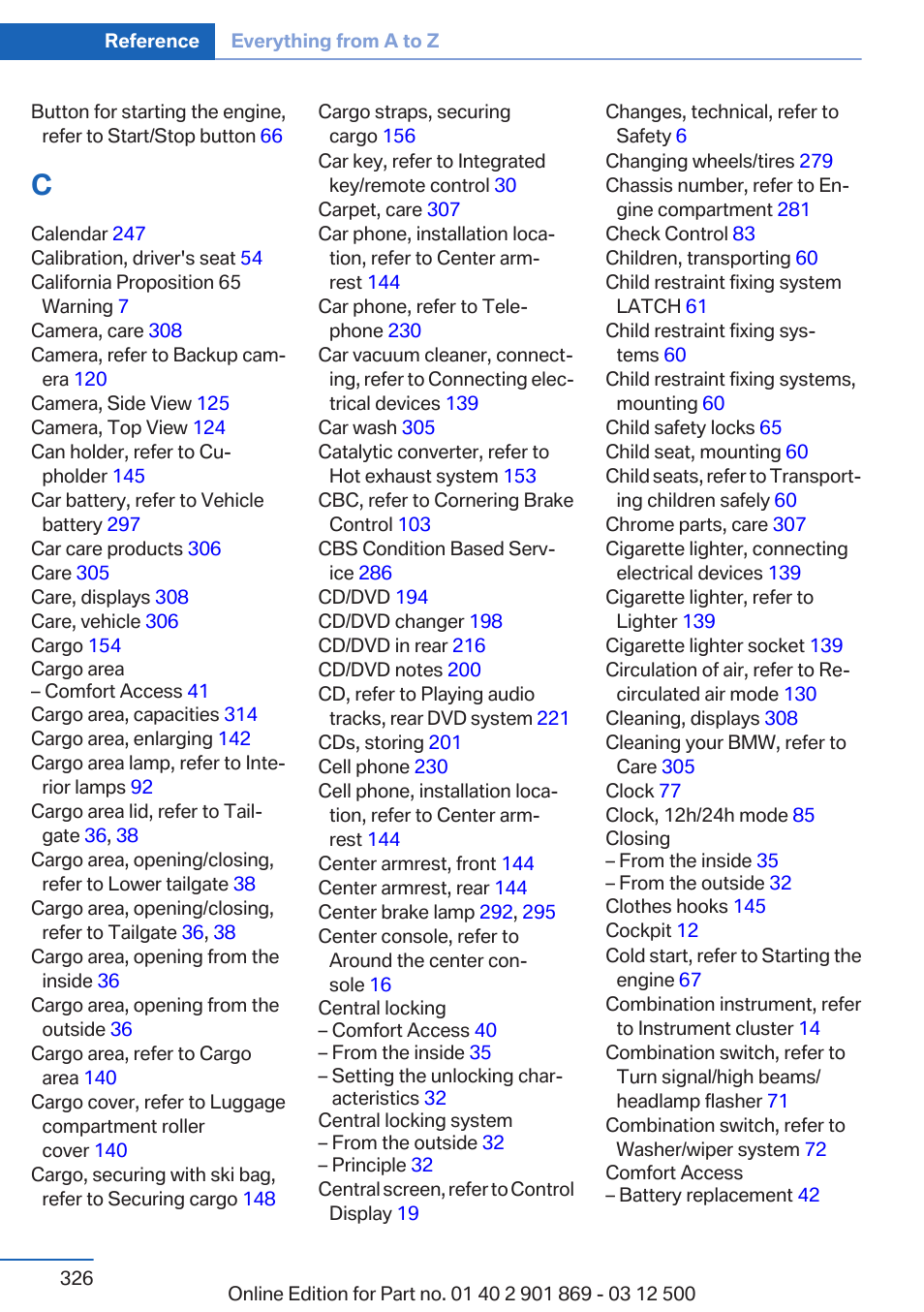 BMW 2013 X5 User Manual | Page 326 / 339