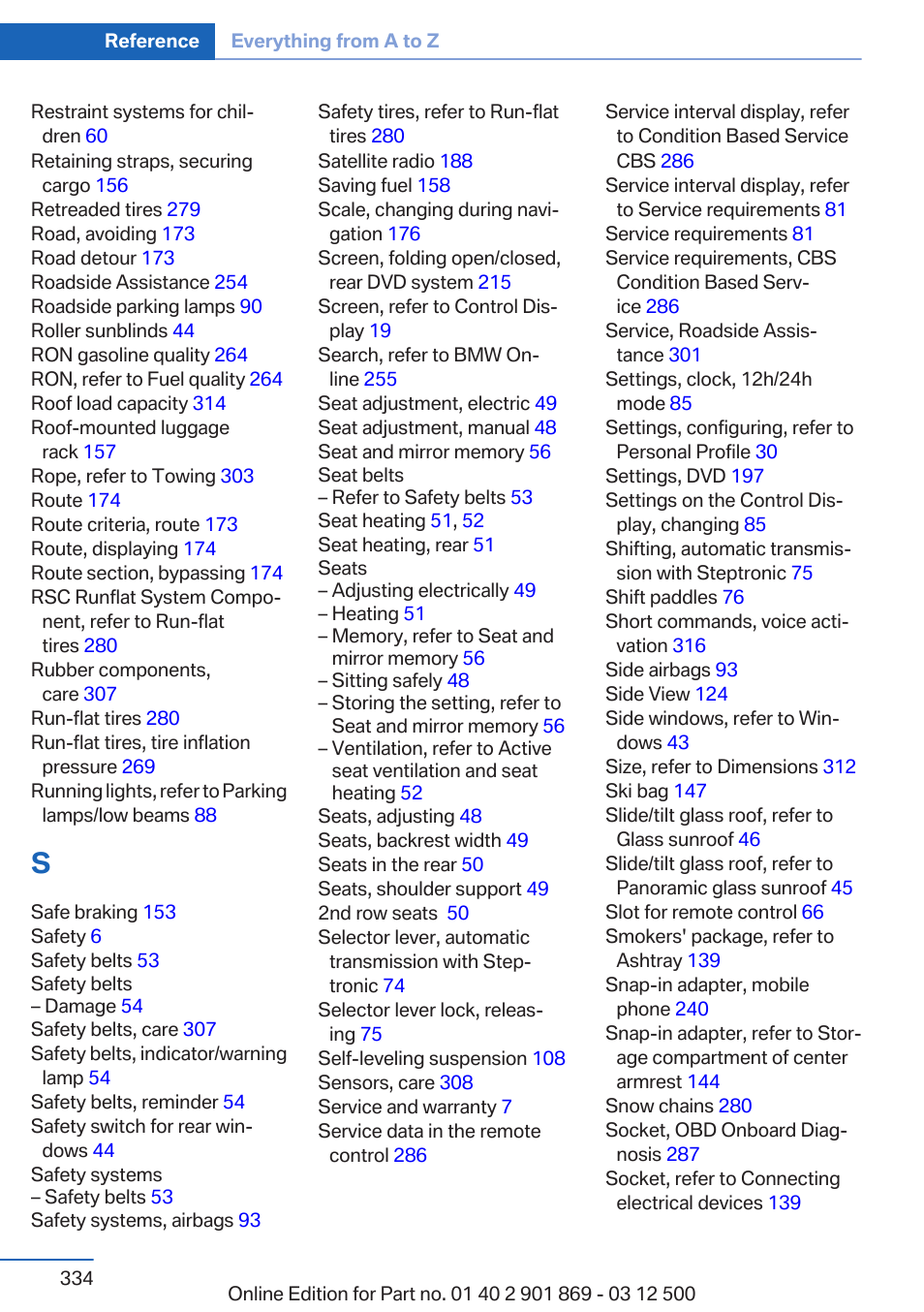 BMW 2013 X5 User Manual | Page 334 / 339