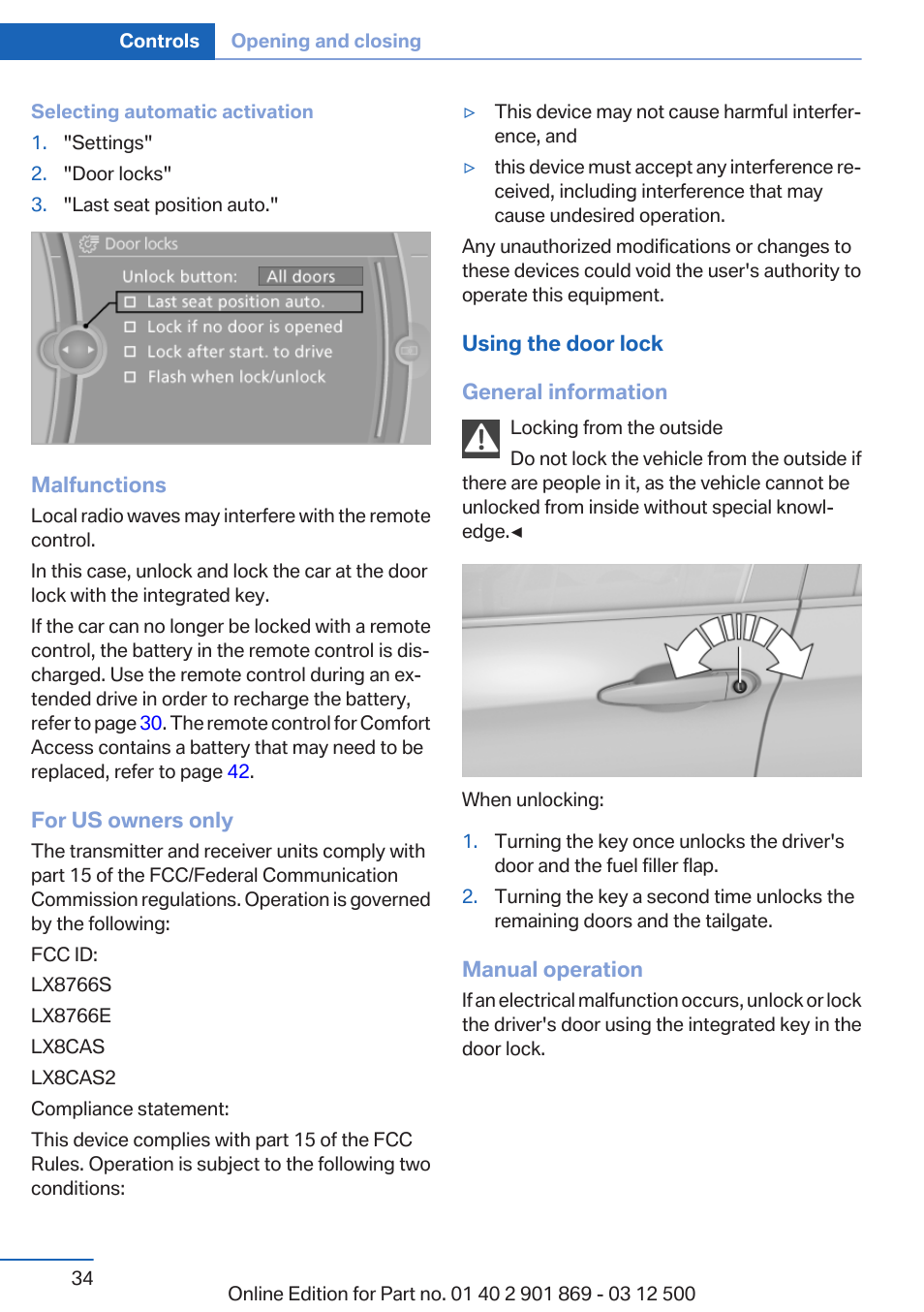 BMW 2013 X5 User Manual | Page 34 / 339