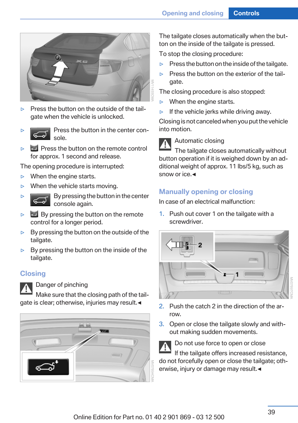 BMW 2013 X5 User Manual | Page 39 / 339