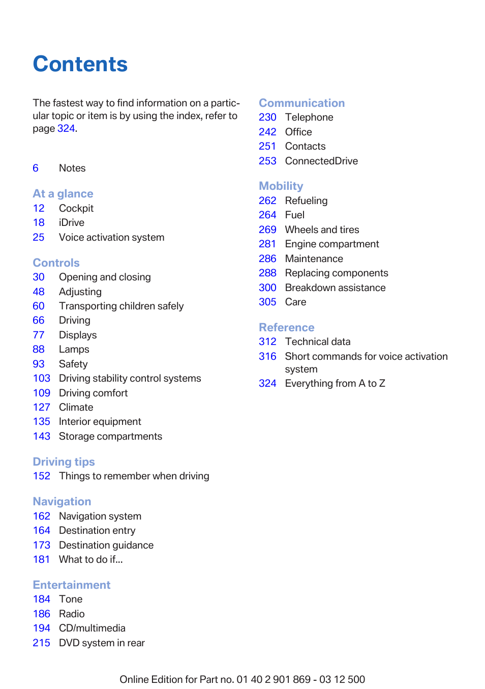 BMW 2013 X5 User Manual | Page 5 / 339