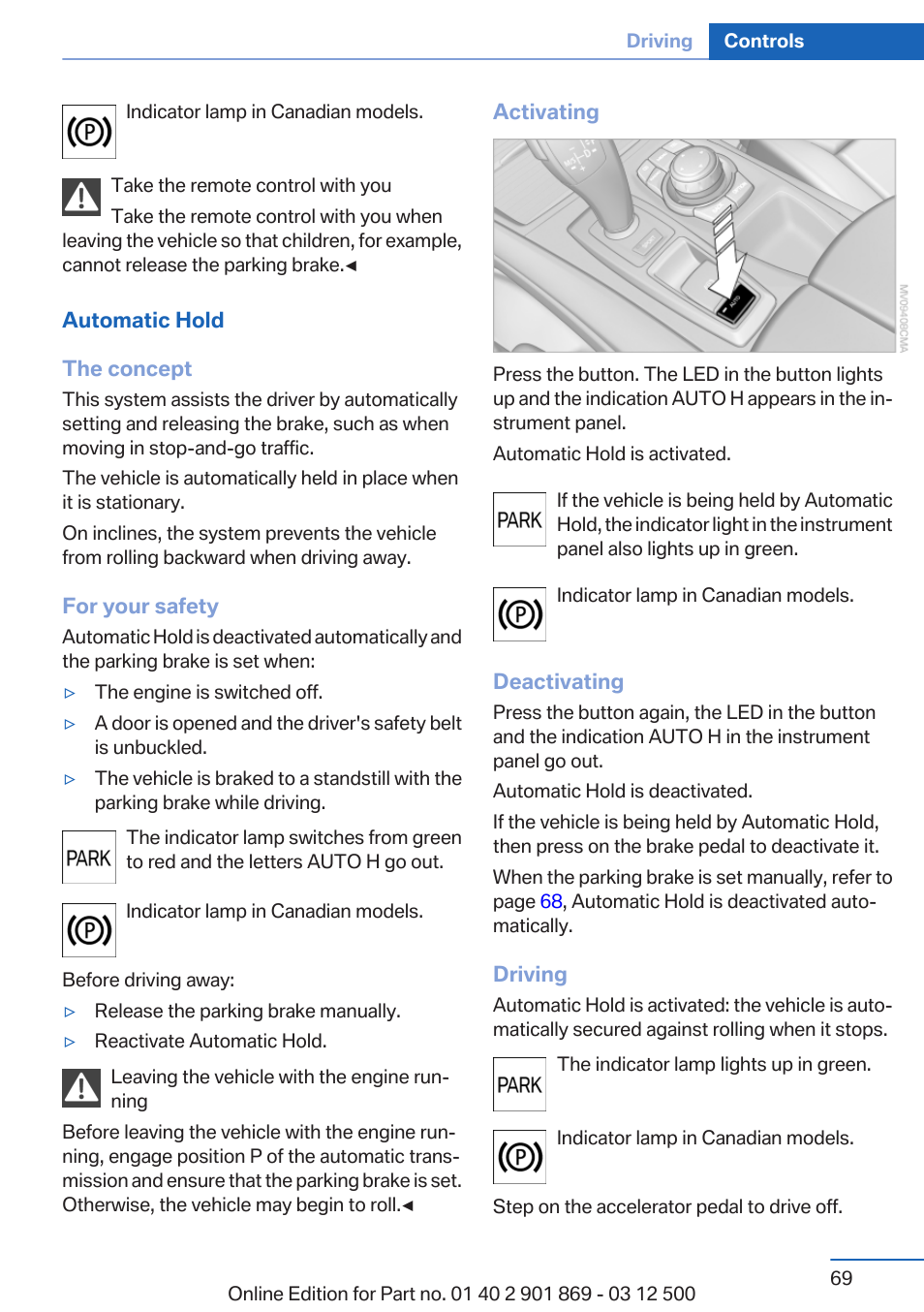 BMW 2013 X5 User Manual | Page 69 / 339