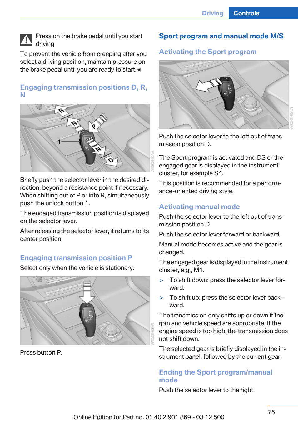 BMW 2013 X5 User Manual | Page 75 / 339