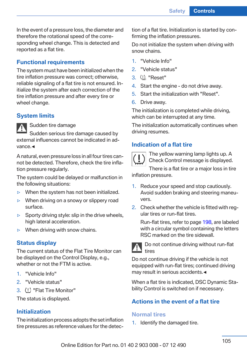 BMW 2013 5 Series User Manual | Page 105 / 252