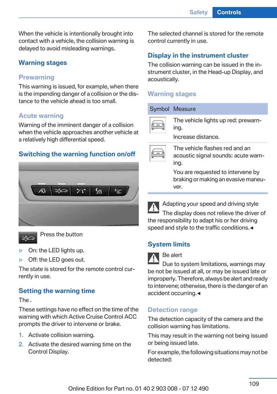 BMW 2013 5 Series User Manual | Page 109 / 252