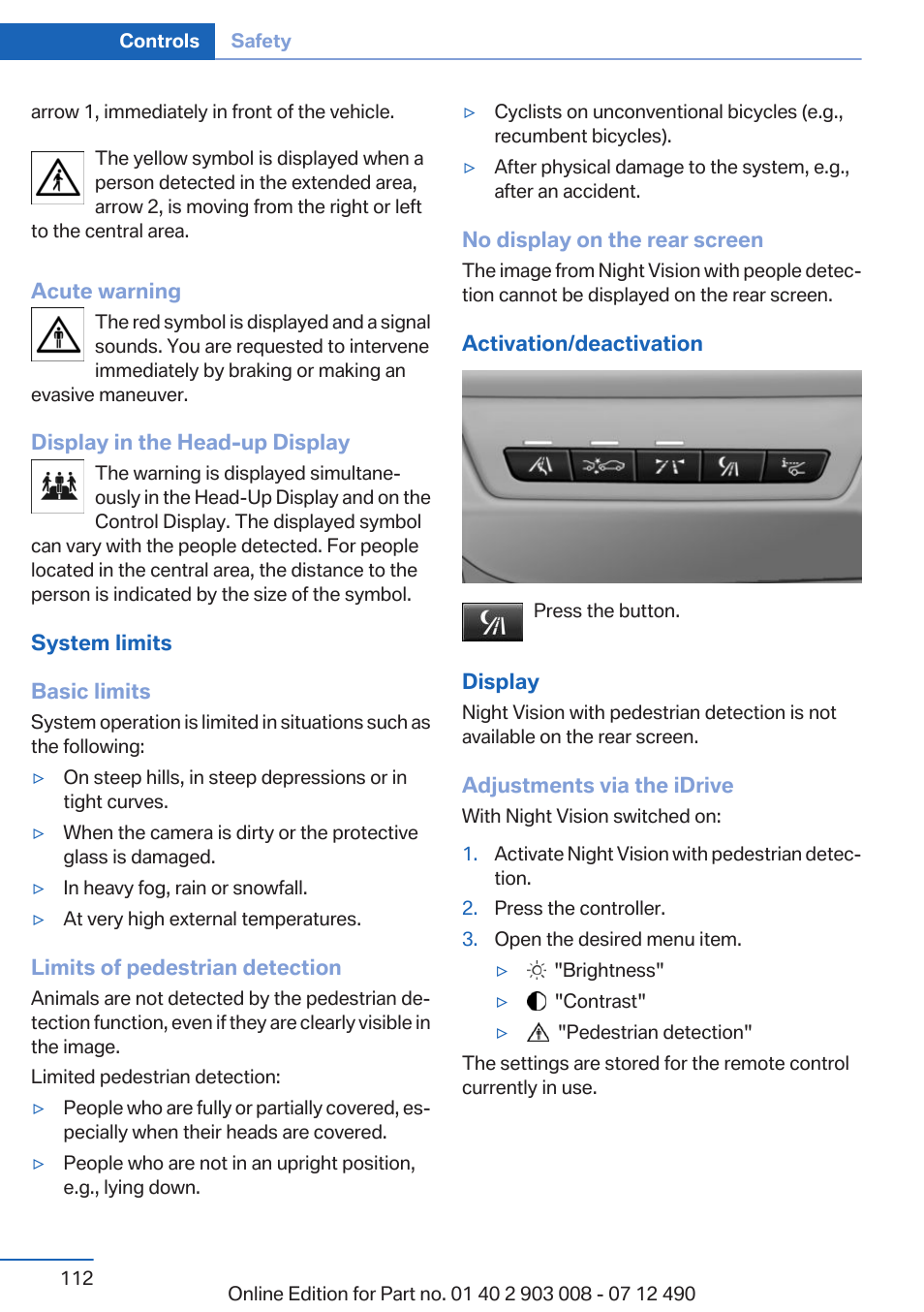 BMW 2013 5 Series User Manual | Page 112 / 252