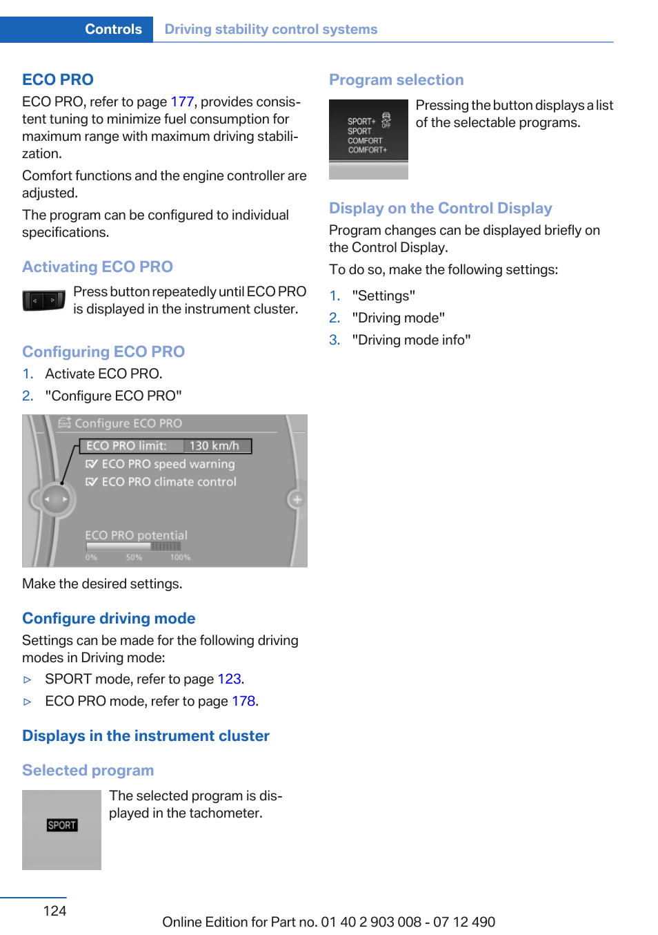 The sportdriving | BMW 2013 5 Series User Manual | Page 124 / 252