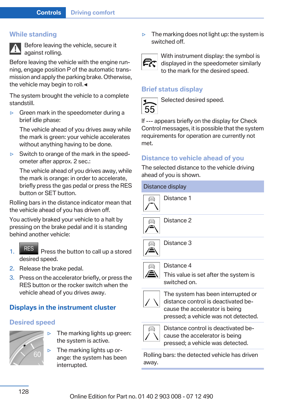 BMW 2013 5 Series User Manual | Page 128 / 252