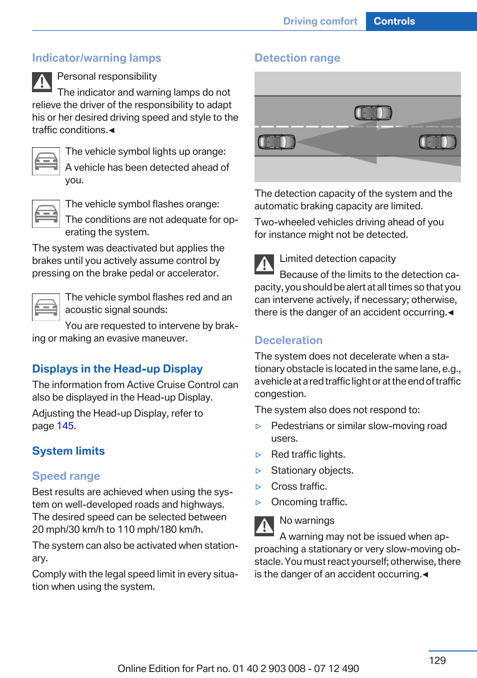 BMW 2013 5 Series User Manual | Page 129 / 252