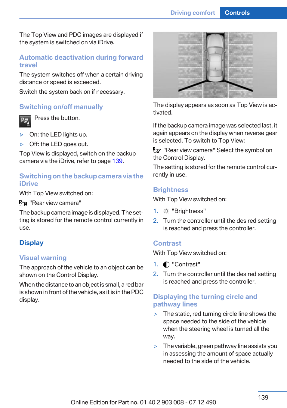 BMW 2013 5 Series User Manual | Page 139 / 252