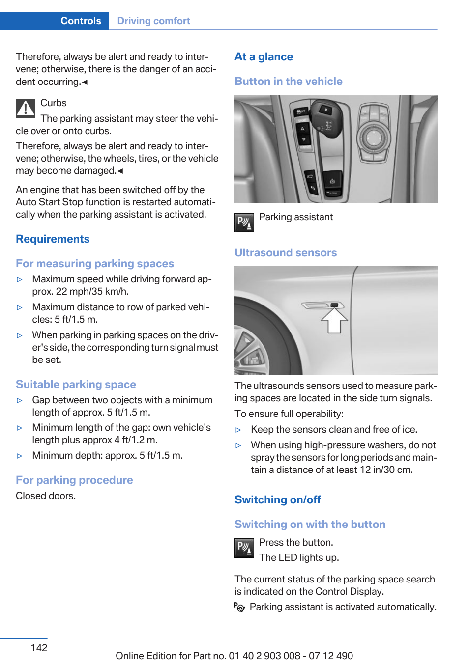 BMW 2013 5 Series User Manual | Page 142 / 252