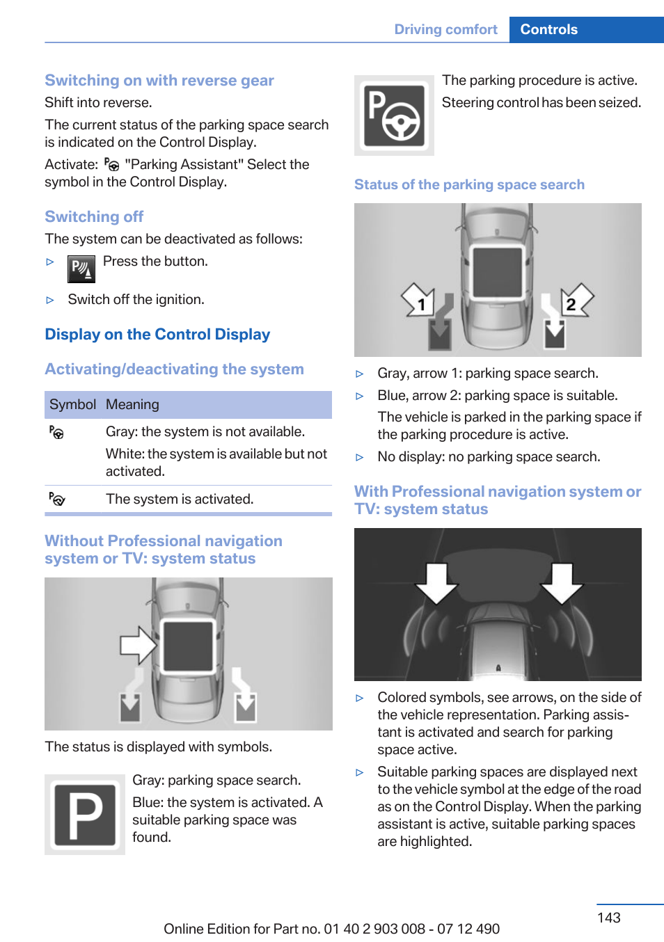 BMW 2013 5 Series User Manual | Page 143 / 252