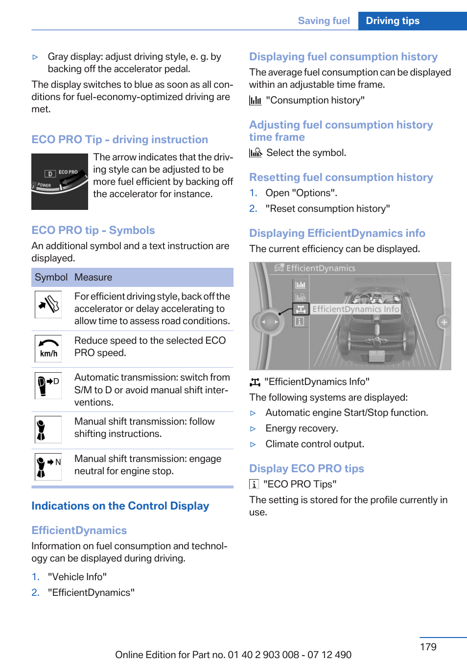 BMW 2013 5 Series User Manual | Page 179 / 252