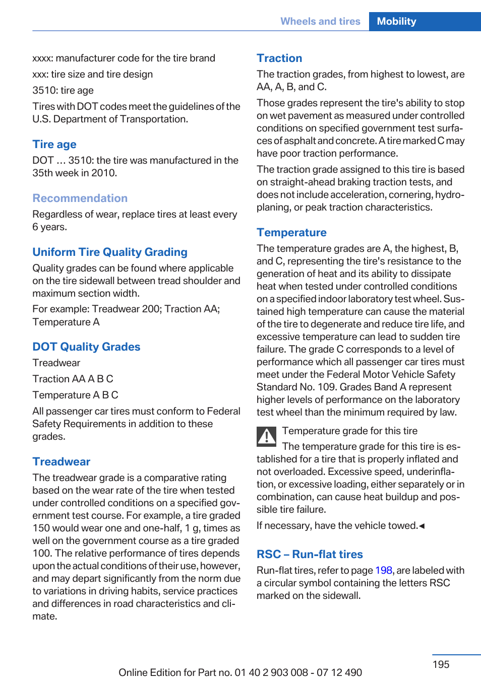 BMW 2013 5 Series User Manual | Page 195 / 252