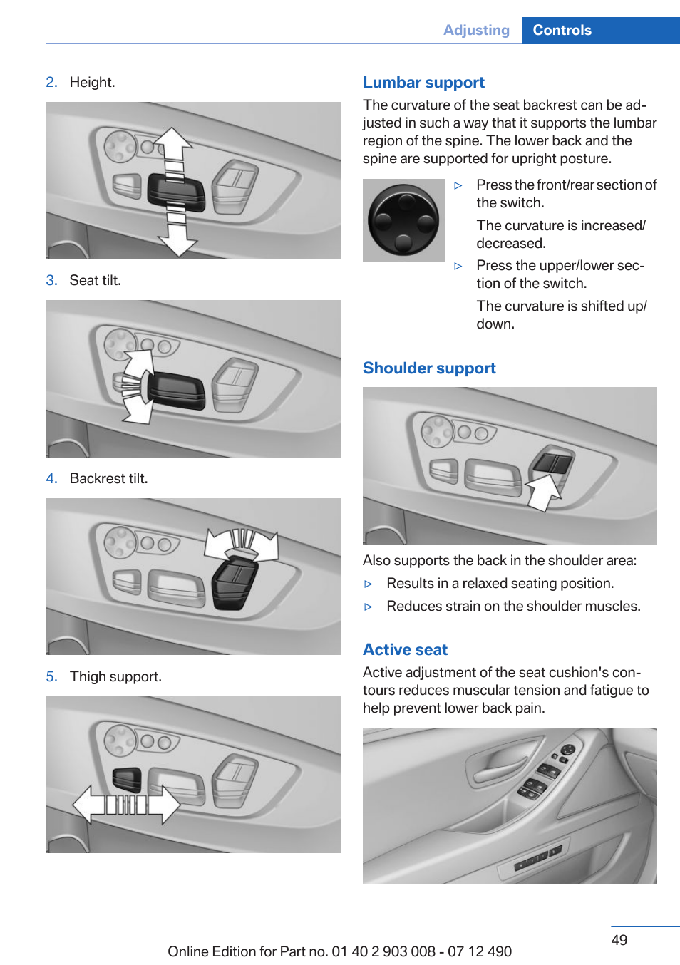 BMW 2013 5 Series User Manual | Page 49 / 252