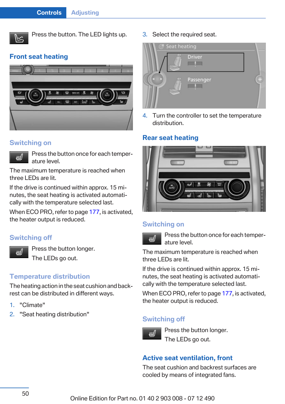 BMW 2013 5 Series User Manual | Page 50 / 252