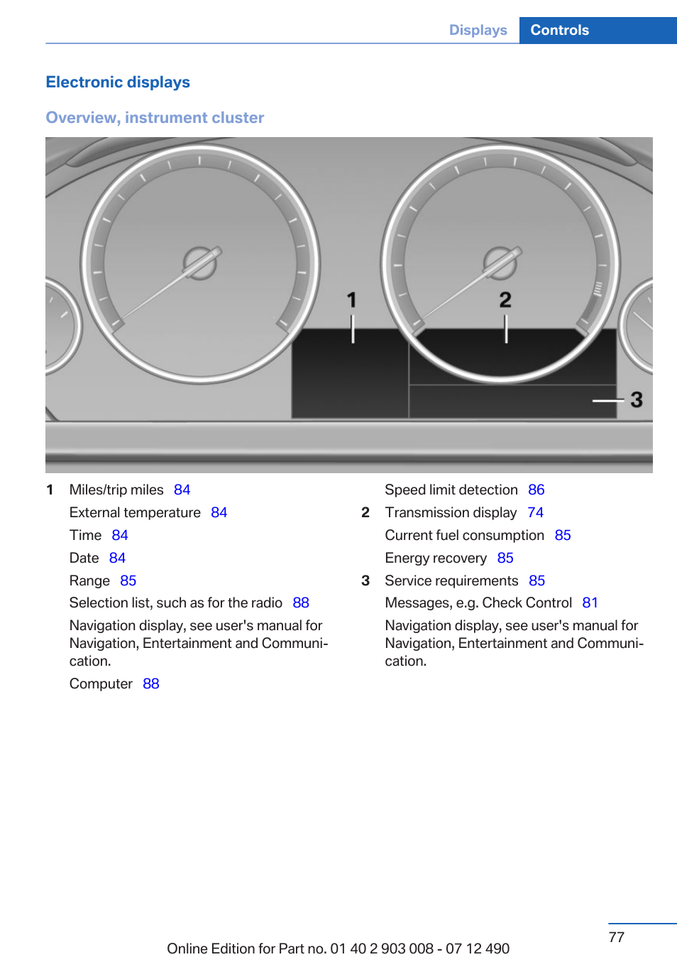 BMW 2013 5 Series User Manual | Page 77 / 252