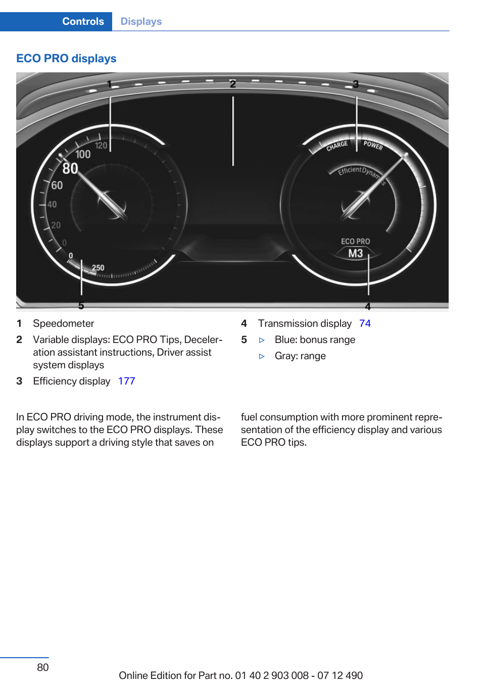 BMW 2013 5 Series User Manual | Page 80 / 252