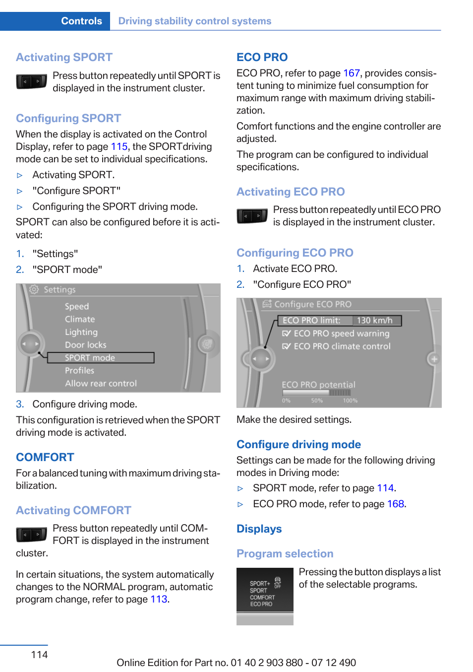 BMW 2013 3 Series User Manual | Page 114 / 242