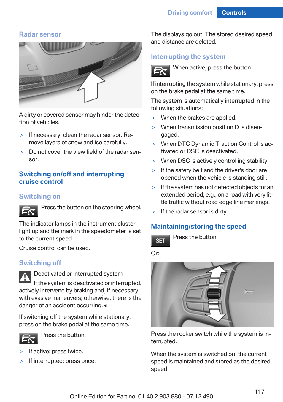 BMW 2013 3 Series User Manual | Page 117 / 242