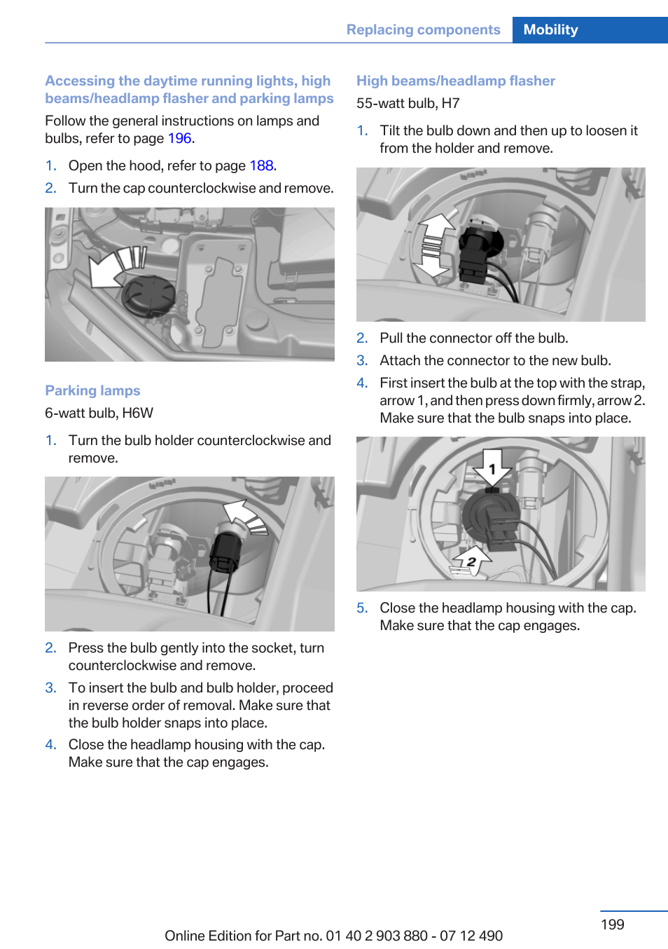 BMW 2013 3 Series User Manual | Page 199 / 242