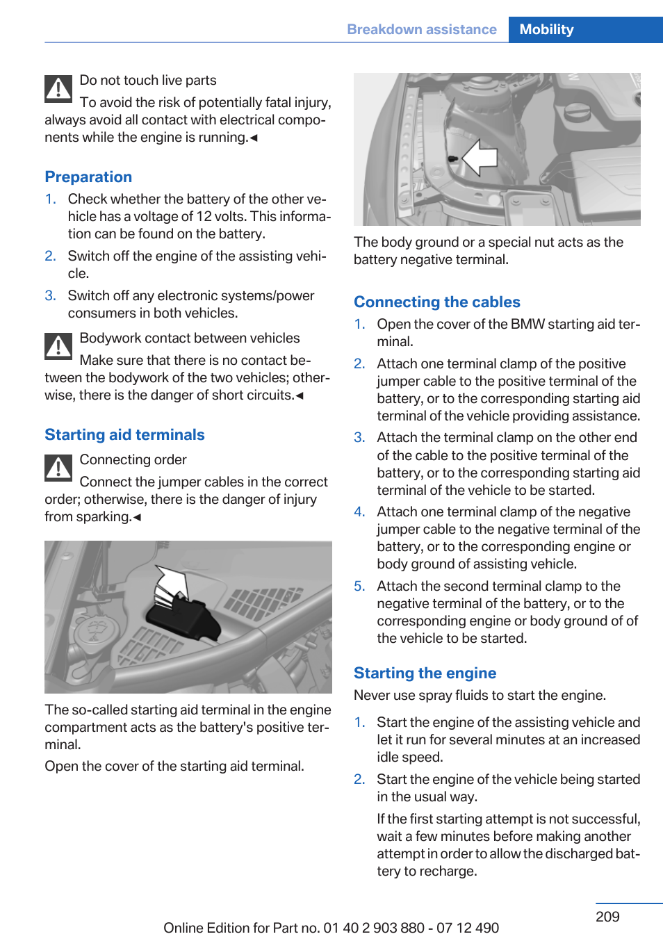 BMW 2013 3 Series User Manual | Page 209 / 242