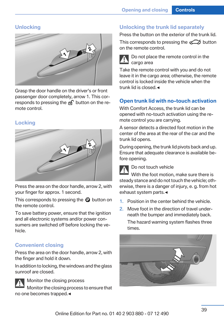 BMW 2013 3 Series User Manual | Page 39 / 242