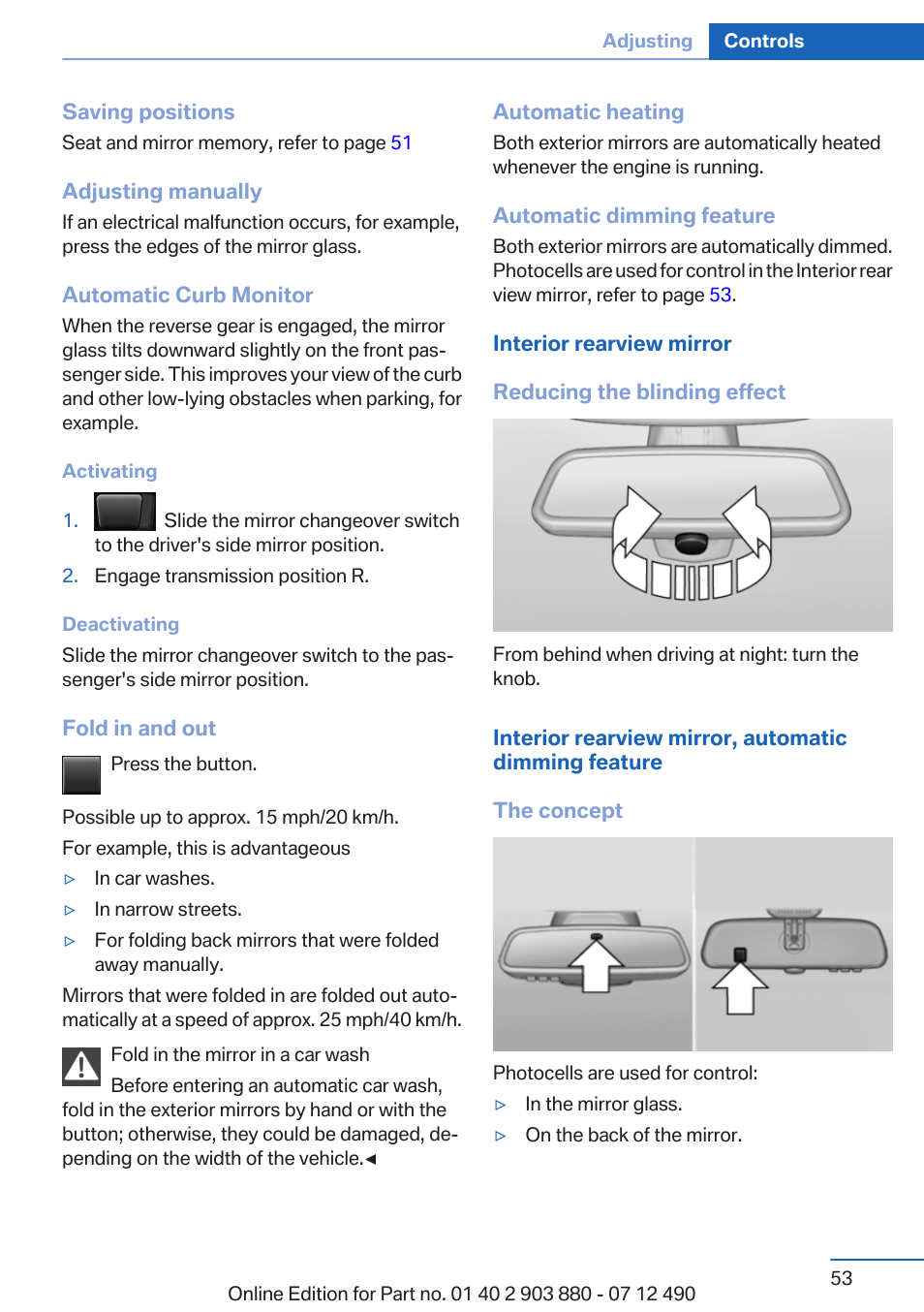 BMW 2013 3 Series User Manual | Page 53 / 242