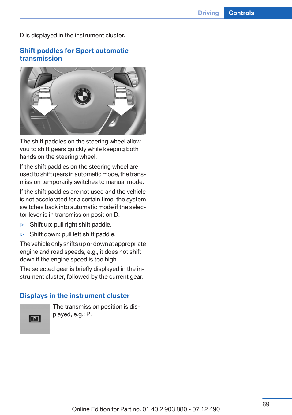 BMW 2013 3 Series User Manual | Page 69 / 242