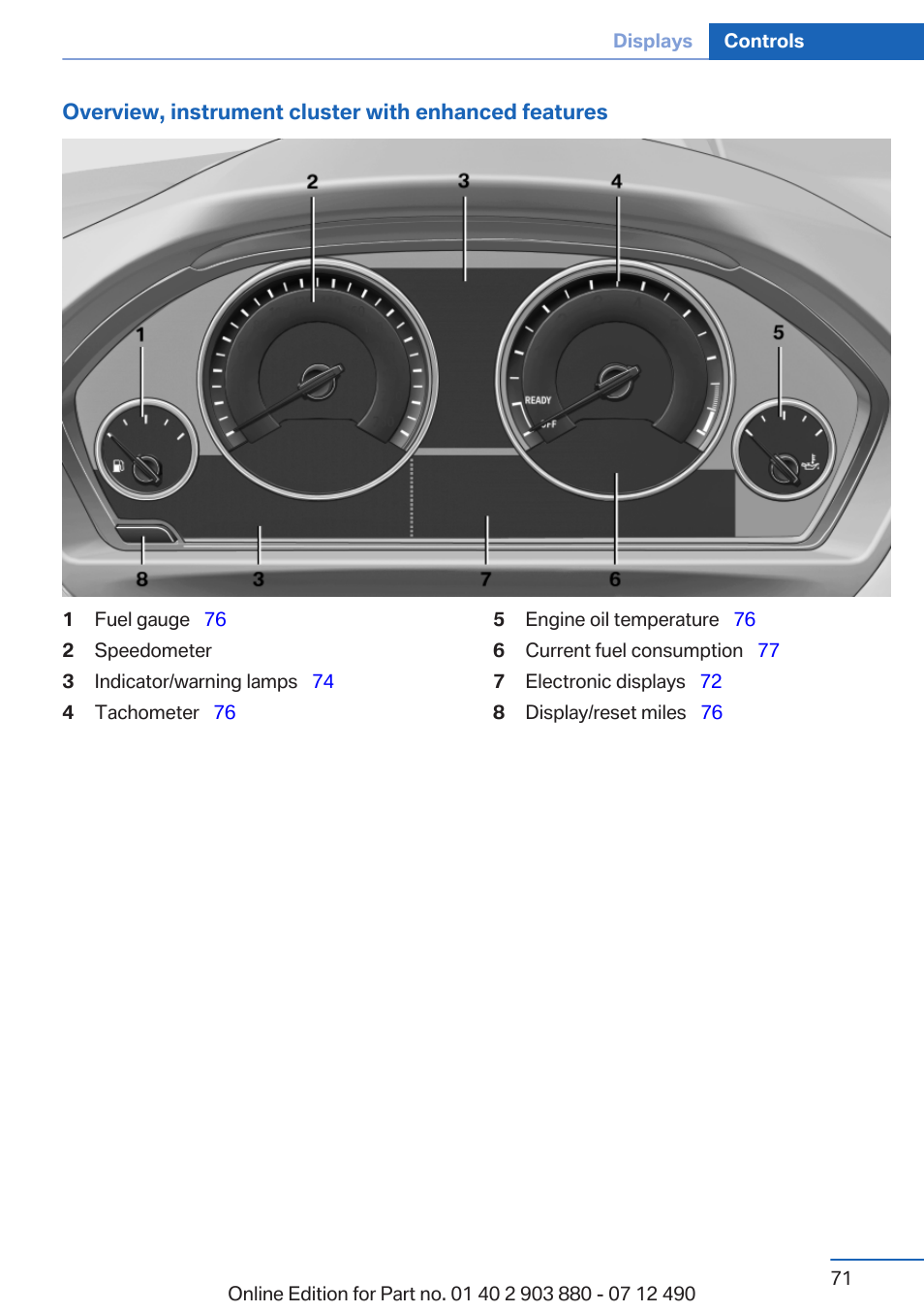 BMW 2013 3 Series User Manual | Page 71 / 242