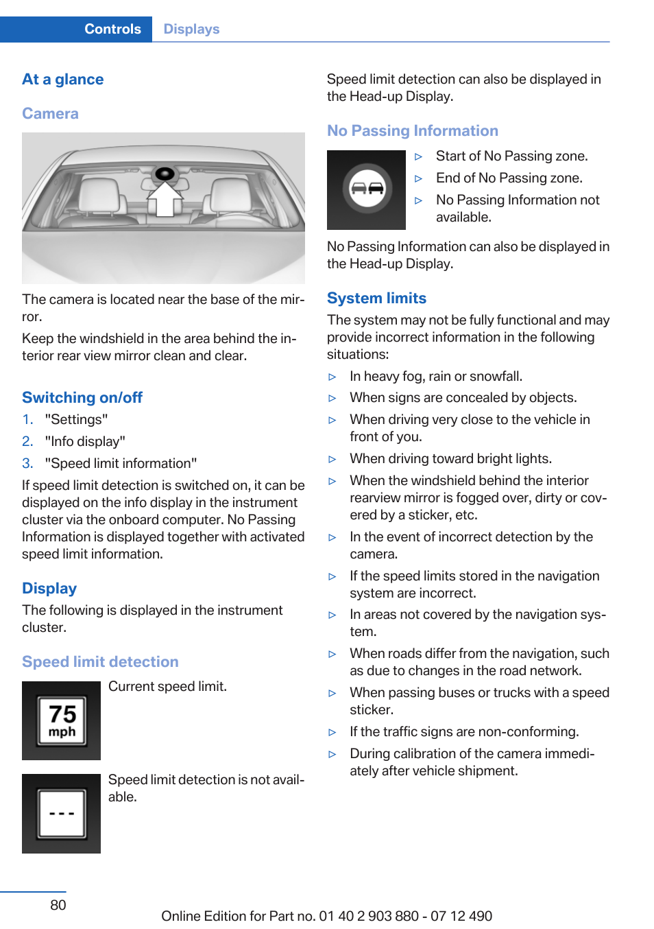 BMW 2013 3 Series User Manual | Page 80 / 242