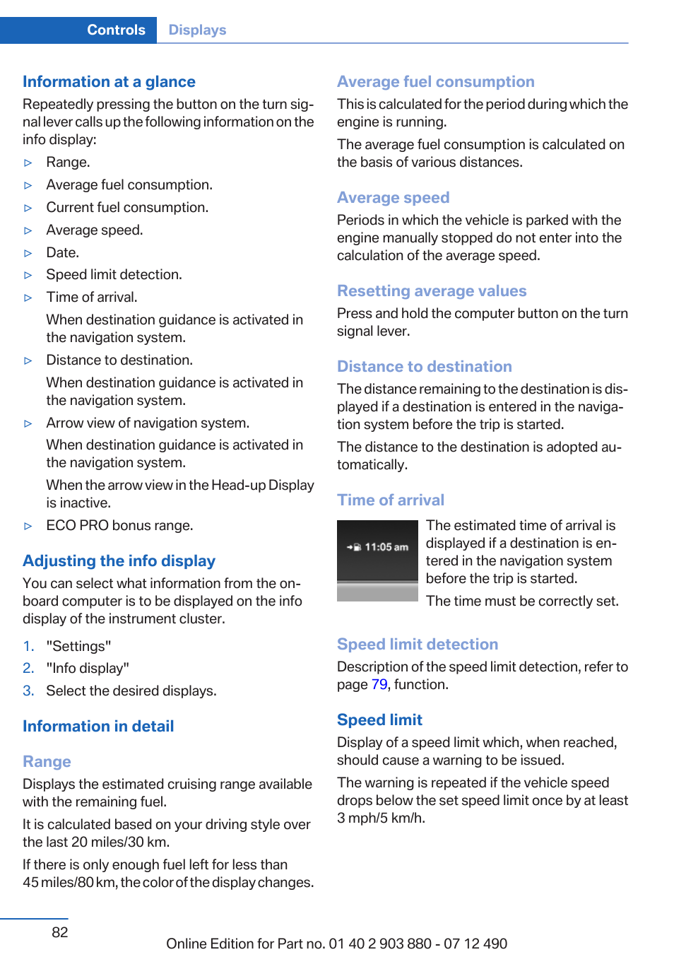 BMW 2013 3 Series User Manual | Page 82 / 242