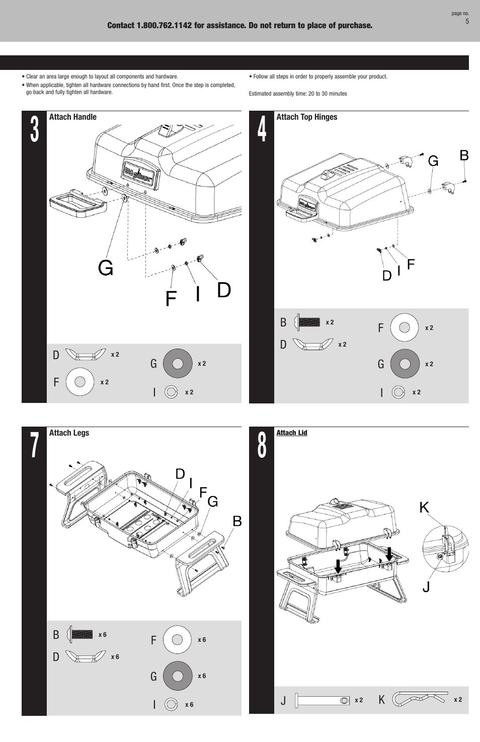 Blue Rhino CBT672B User Manual | Page 5 / 16