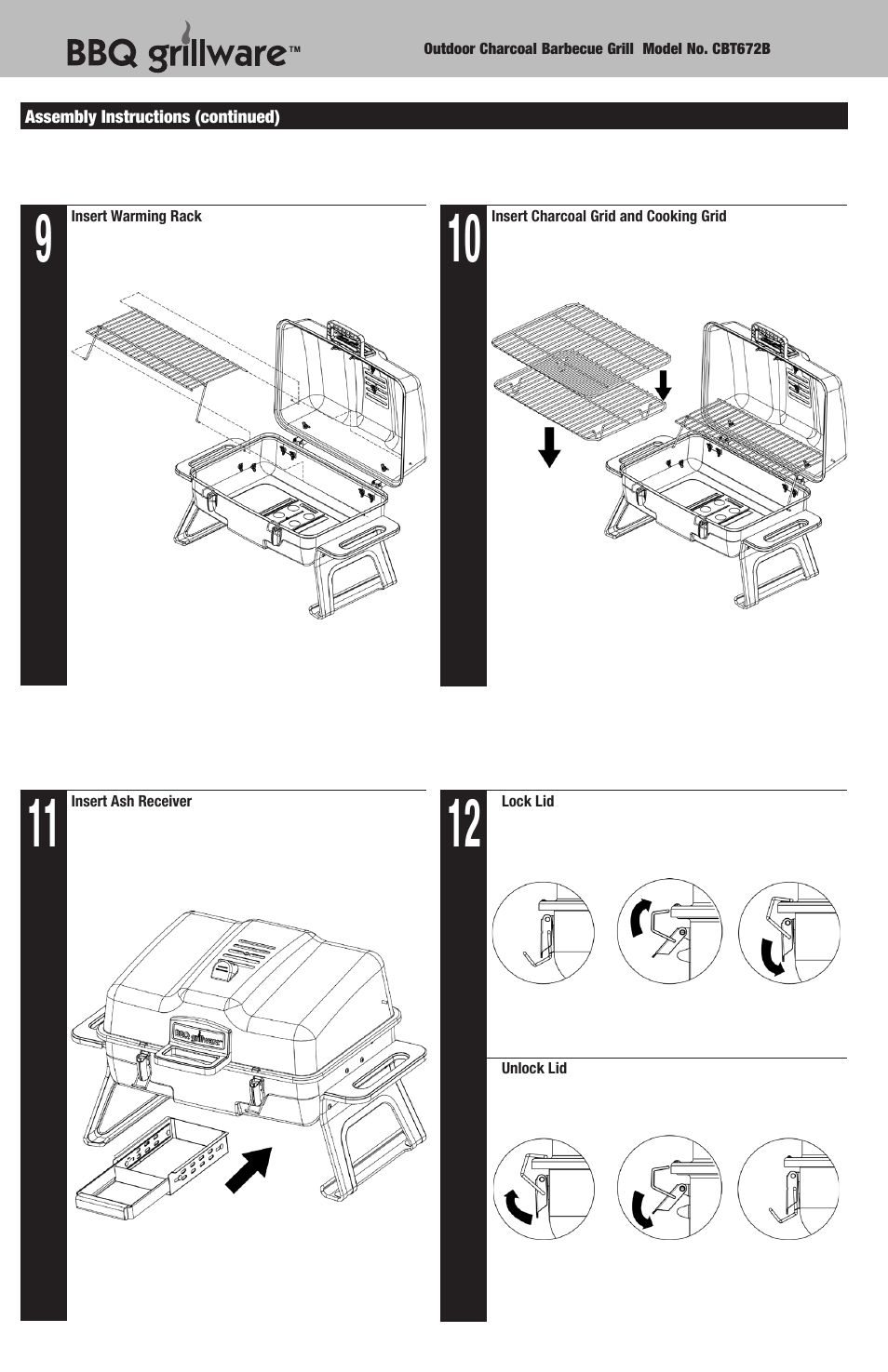 Blue Rhino CBT672B User Manual | Page 6 / 16