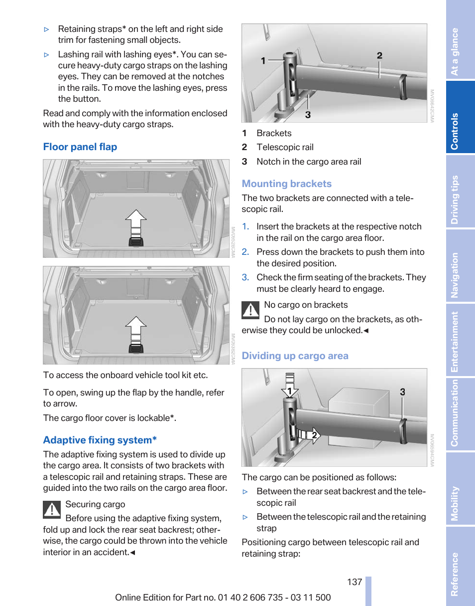 BMW 2012 X6M User Manual | Page 137 / 317