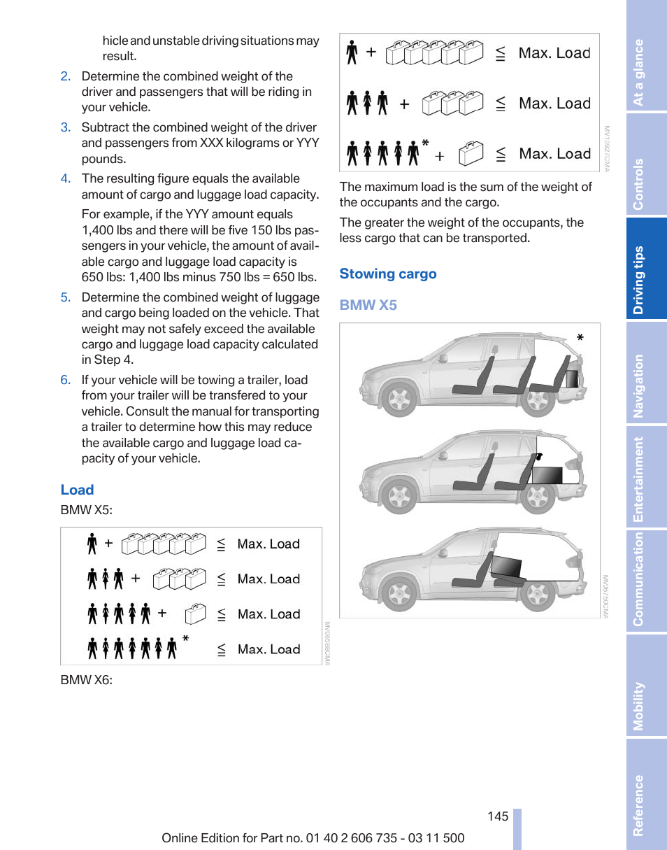 BMW 2012 X6M User Manual | Page 145 / 317