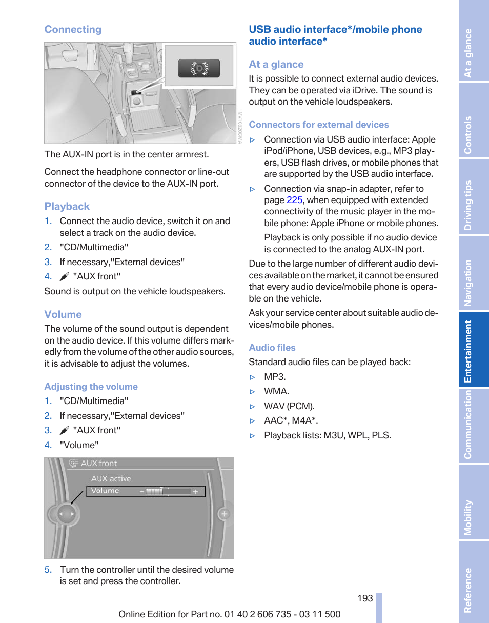 BMW 2012 X6M User Manual | Page 193 / 317