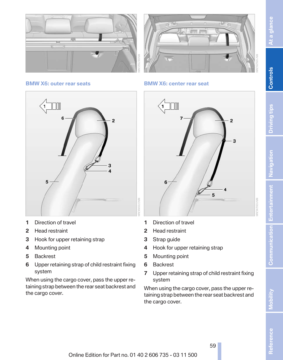 BMW 2012 X6M User Manual | Page 59 / 317