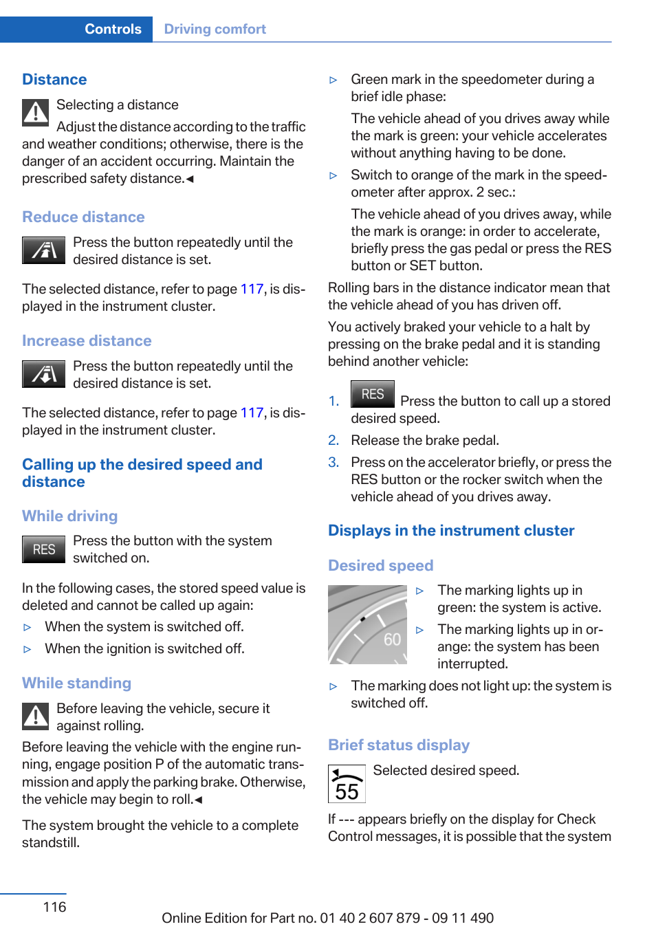 BMW 2012 5 Series User Manual | Page 116 / 335