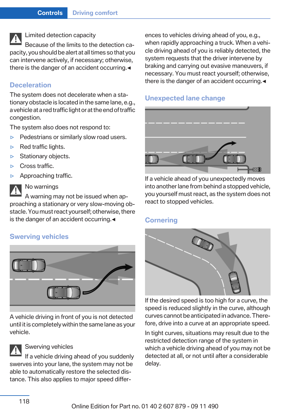 BMW 2012 5 Series User Manual | Page 118 / 335