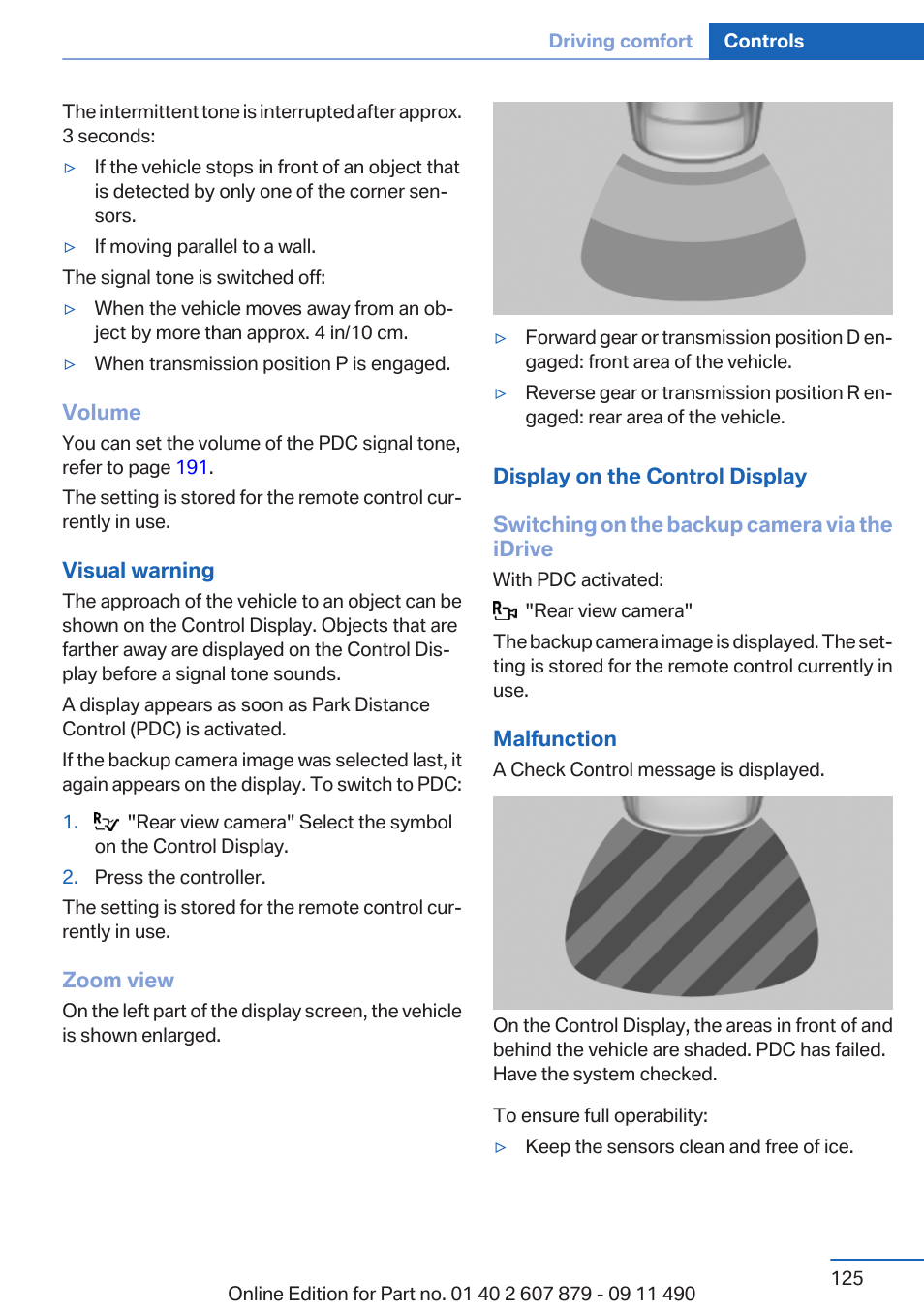BMW 2012 5 Series User Manual | Page 125 / 335